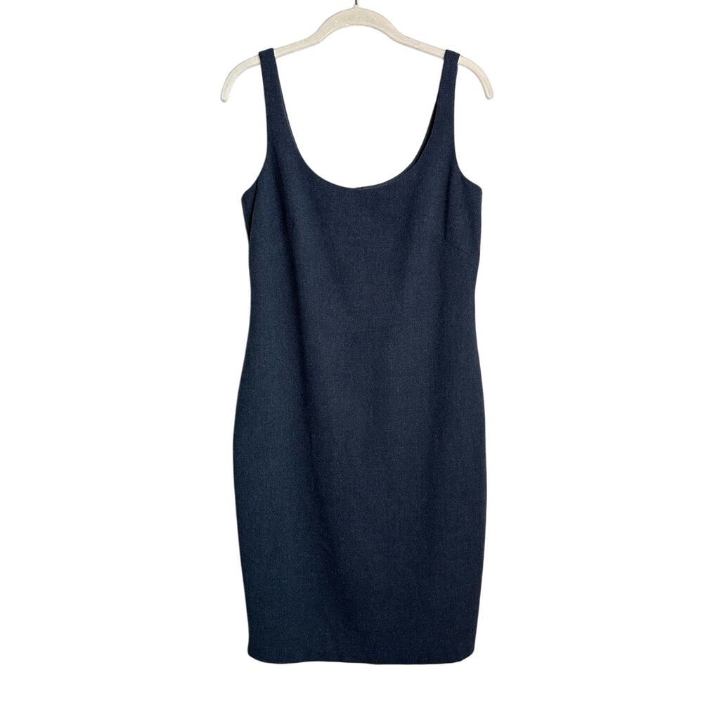 Vintage 90s Laundry by Shelli Segal Navy Sleeveless Dress Women's 10